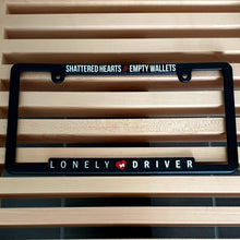 Load image into Gallery viewer, Shattered Hearts Empty Wallets License Plate Frame