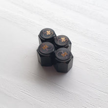 Load image into Gallery viewer, Shattered Hearts Titanium Valve Stem Caps