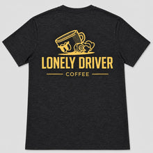 Load image into Gallery viewer, Lonely Driver Coffee Angry Eyes Logo T-shirt Variant
