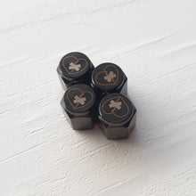 Load image into Gallery viewer, Shattered Hearts Titanium Valve Stem Caps
