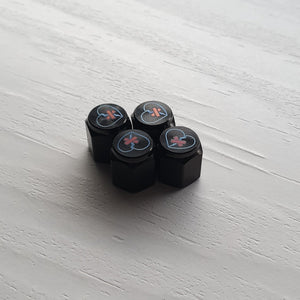 Shattered Hearts Titanium Valve Stem Caps