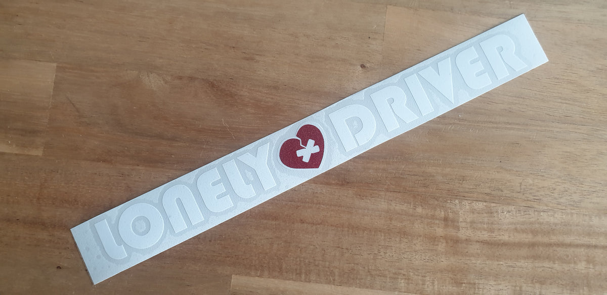 Lonely Driver LONELY 💔 DRIVER decal – Lonely Driver Company