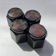 Load image into Gallery viewer, A Fool Mechanic Titanium Valve Stem Caps
