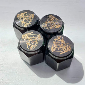 A Fool Mechanic Titanium Valve Stem Caps